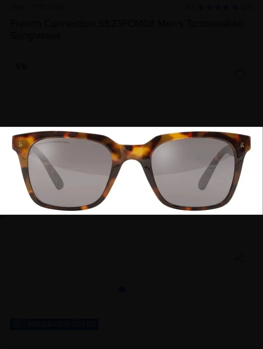 French Connection tortoiseshell patterned